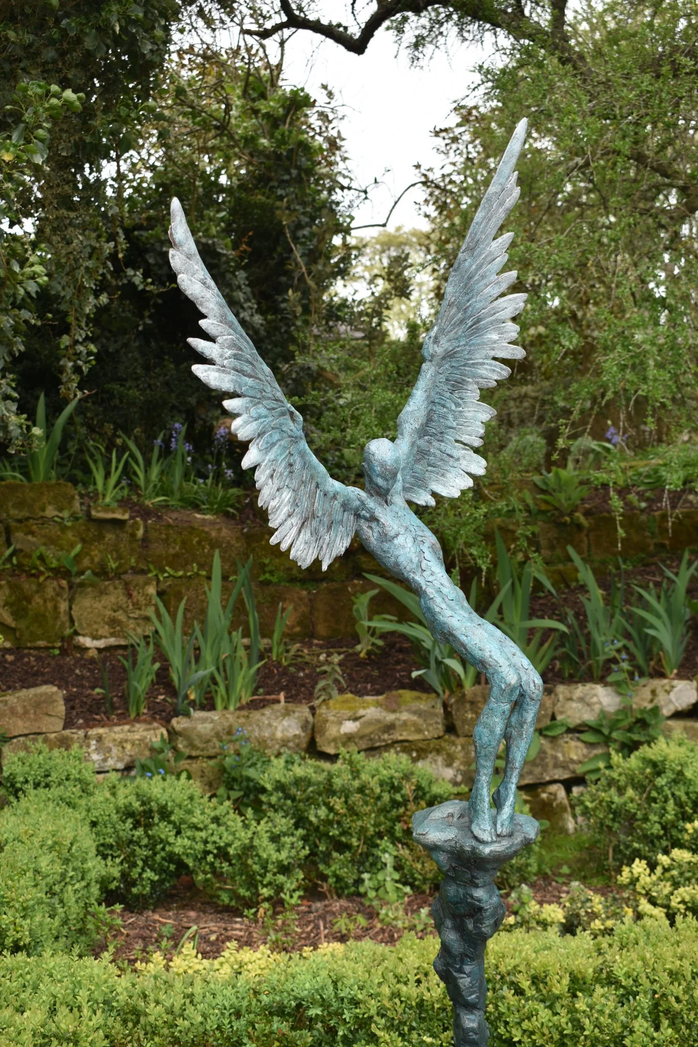 Icarus X | Icarus Falling | Garden Sculptures