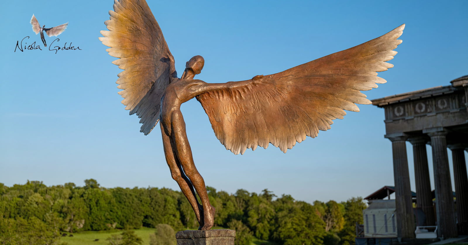 Flight of Icarus Statue